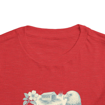 Toddler Tee - NC Landmarks Vintage First in Flight Design