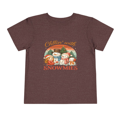 Chillin' With Snowmies Toddler Christmas Tee