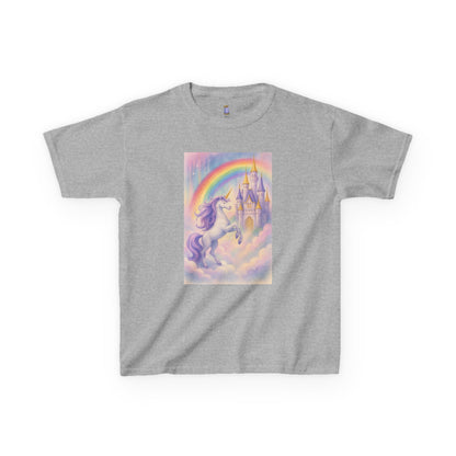 Whimsical Unicorn Kids Tee, Rainbow Fantasy Shirt, Playful Cotton Top, Birthday Gift, Magical Kids Apparel