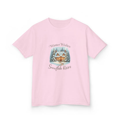 Winter Wishes Dinosaur Tee - Cozy Cottage & Snow