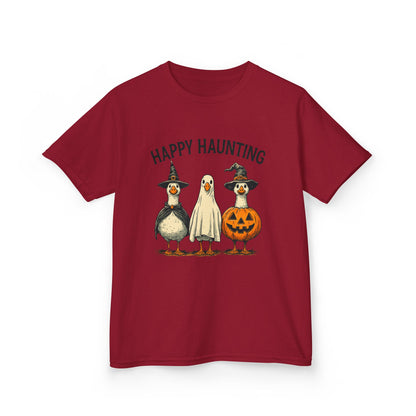 Happy Haunting Goose Halloween Kids Tee