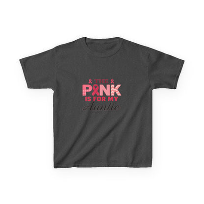 Pink Ribbon Auntie Dinosaur Christmas Tee