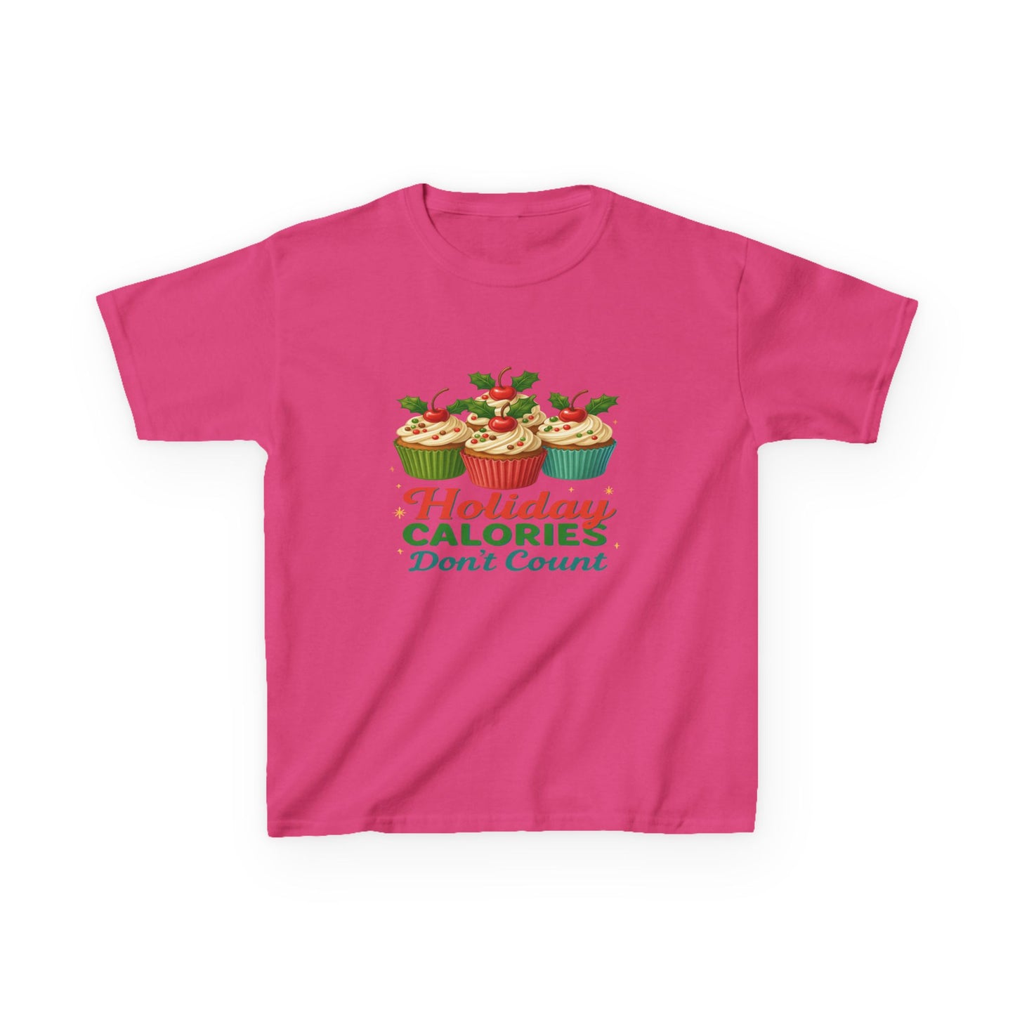 Holiday Calories Don't Count Dino Cupcake Tee