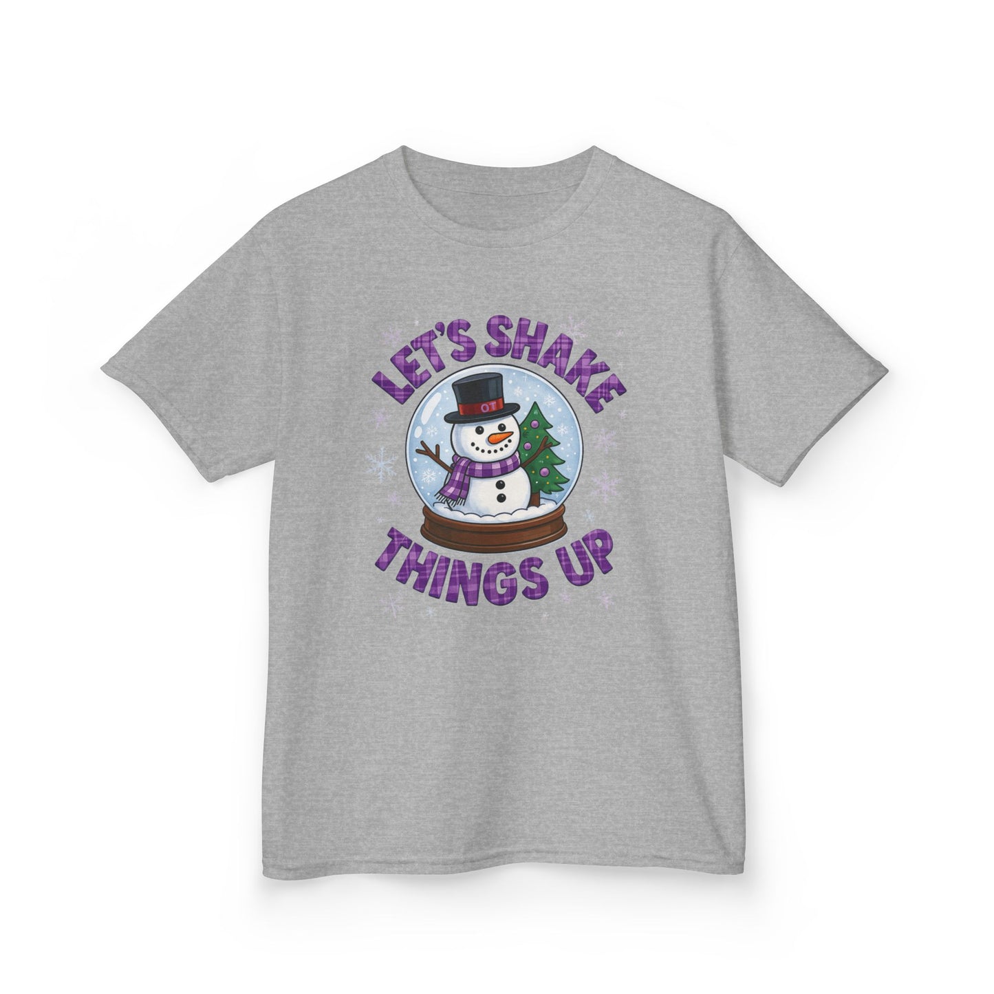 OT Snowman Snow Globe Kids Christmas Tee