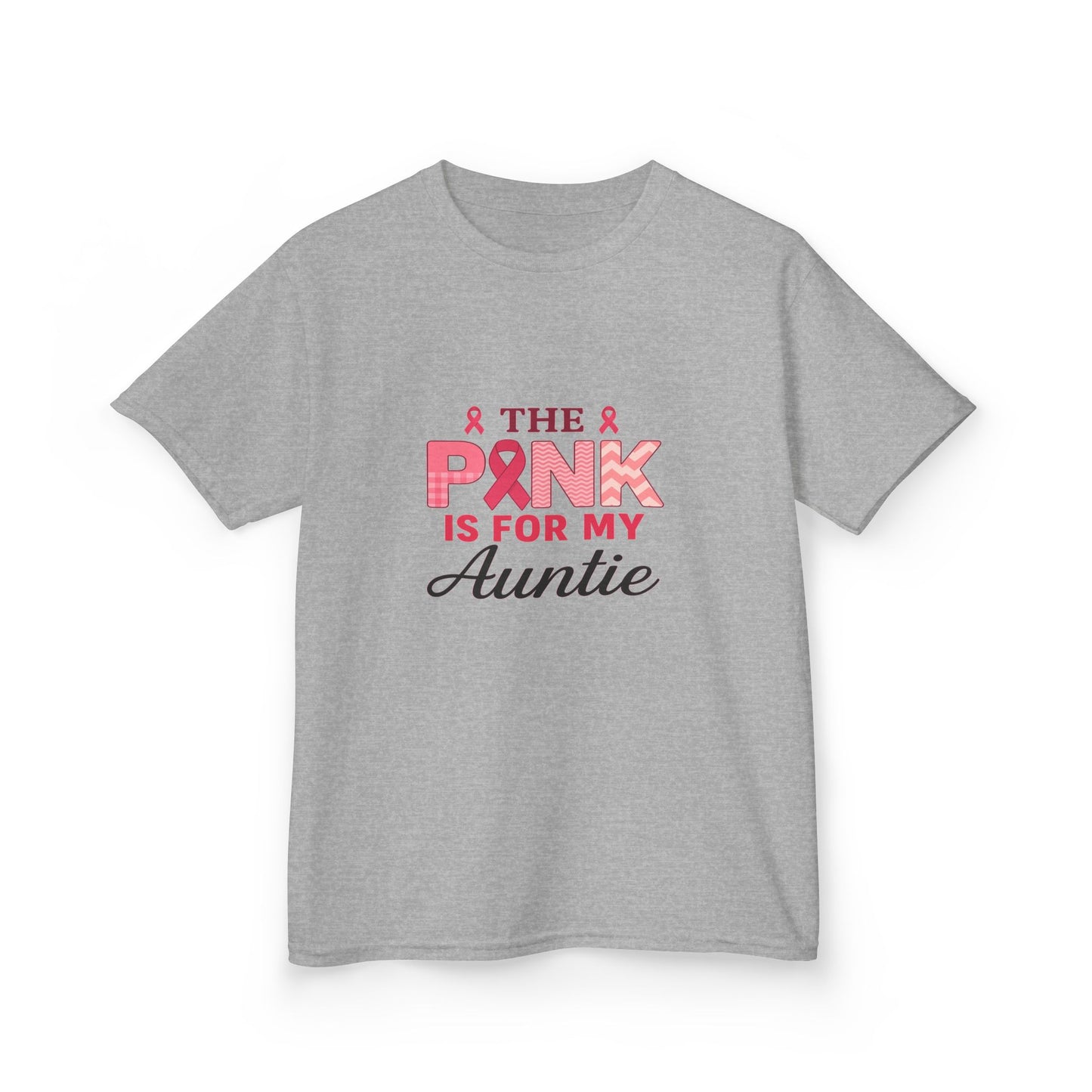 Pink Ribbon Auntie Dinosaur Christmas Tee