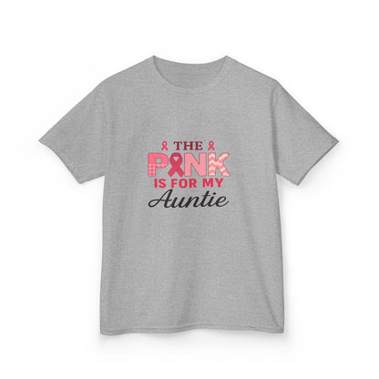 Pink Ribbon Auntie Dinosaur Christmas Tee