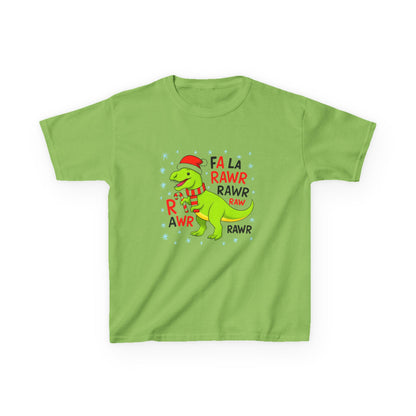 Holiday Dinosaur Kids Tee, Christmas Shirt, Fun Dinosaur T-Shirt, Kids Party Outfit, Cute Graphic Tee, Gift for Kids