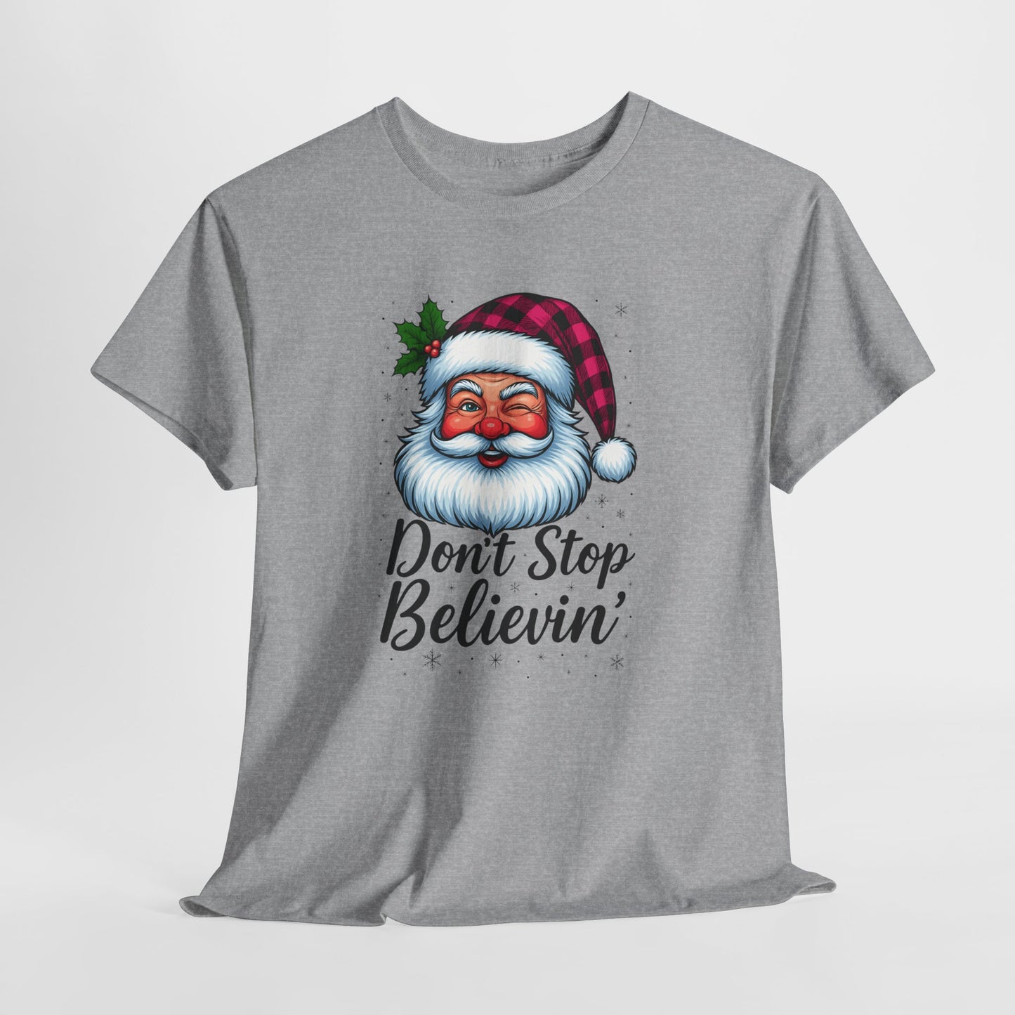 Santa Believin' Pink Holiday Tee
