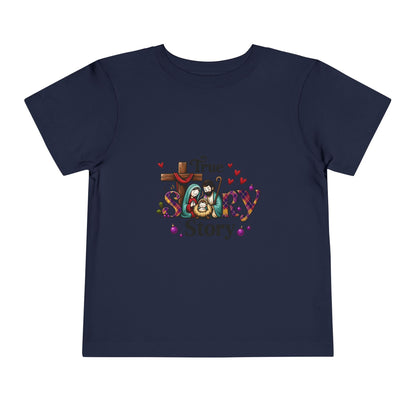True Story Nativity Toddler Christmas Tee