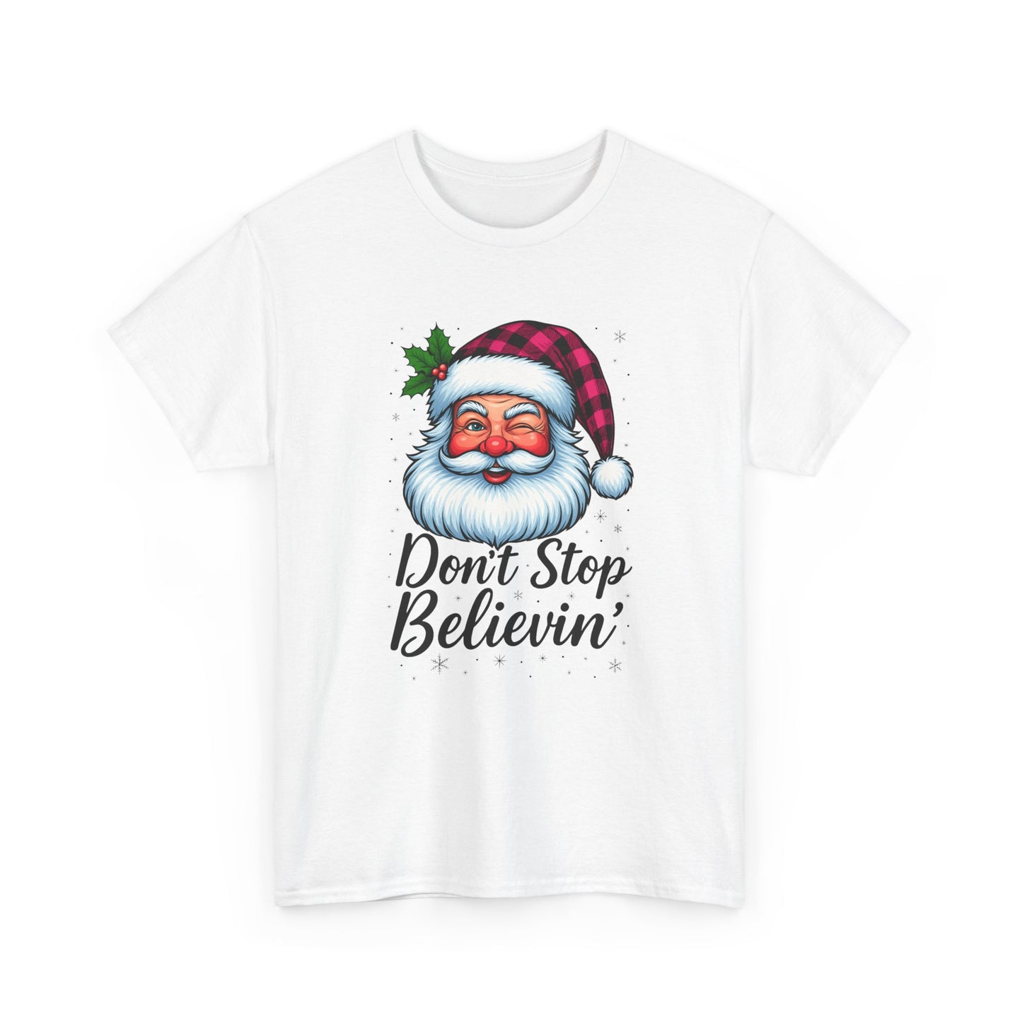 Santa Believin' Pink Holiday Tee
