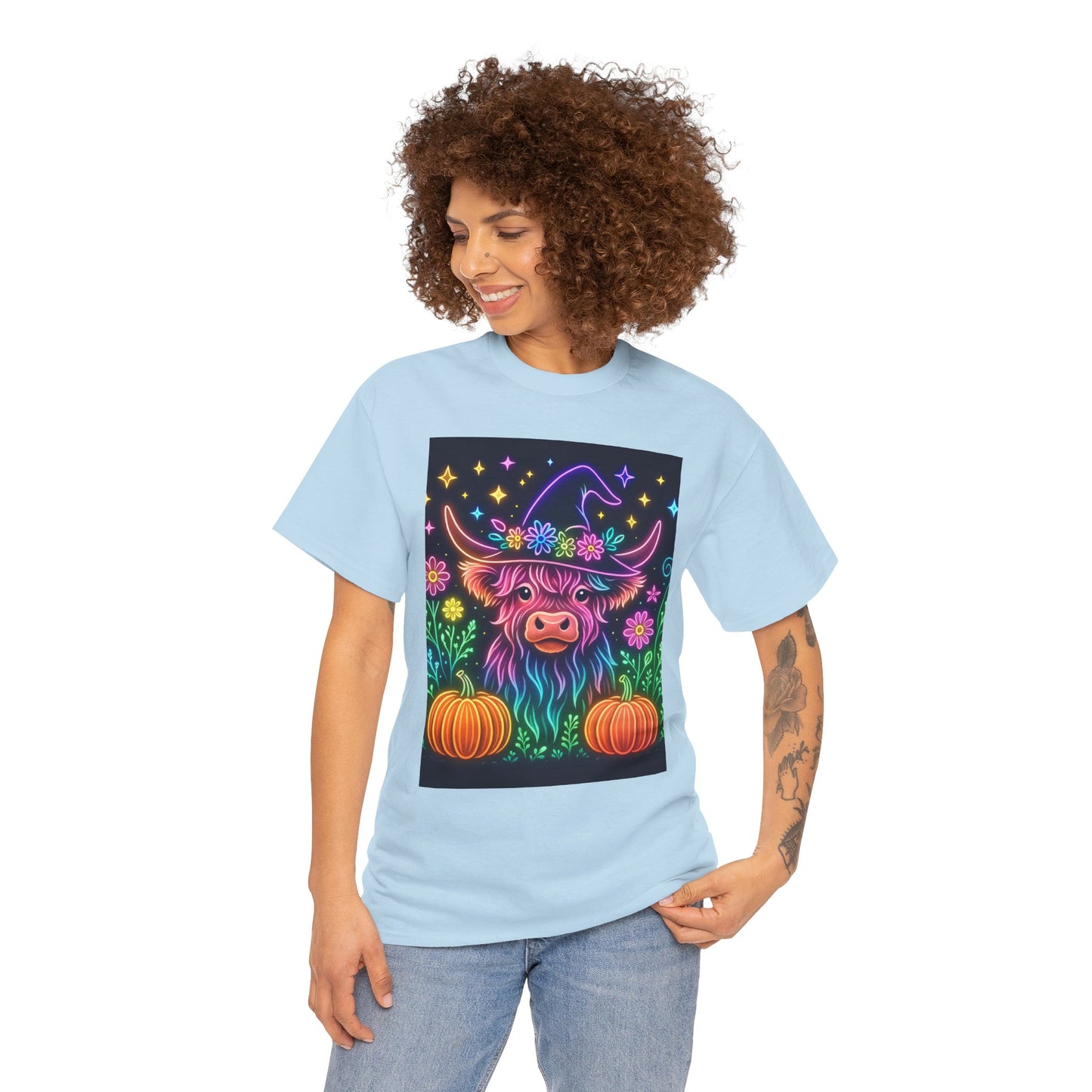 Neon Halloween Highland Tee