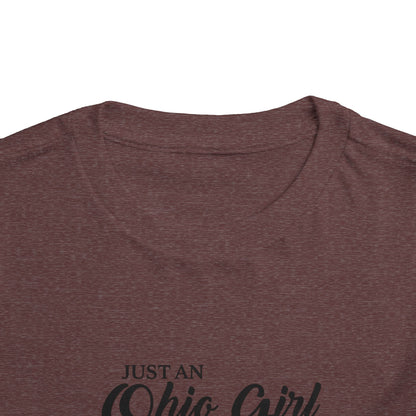 Toddler Tee Ohio Girl in North Carolina World Design Shirt