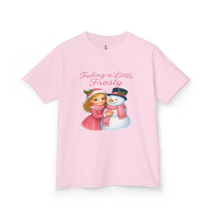 Kids Christmas Tee, Holiday T-shirt for Children, Cute Winter Gift, Frosty Snowman Design, Festive Family Photos