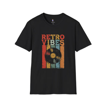 Retro Vibes Unisex Softstyle T-Shirt, Vintage Music Tee, Gift for Music Lovers, Festival Wear, Casual Outfit