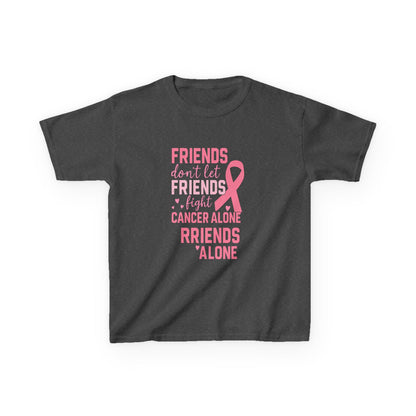 Friends Fight Cancer Alone Tee - Pink Ribbon Kids Shirt