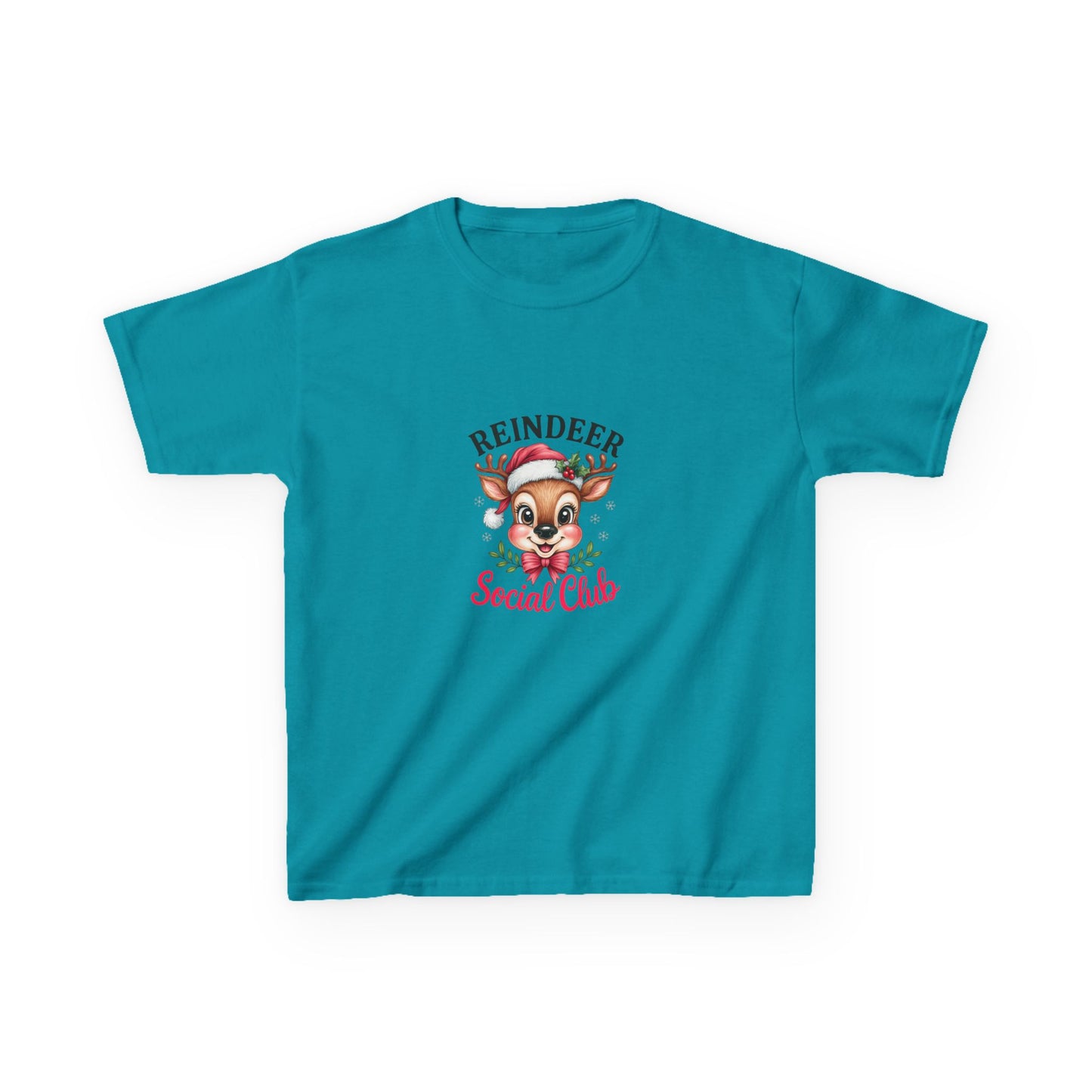 Reindeer Social Club Kids Christmas Tee