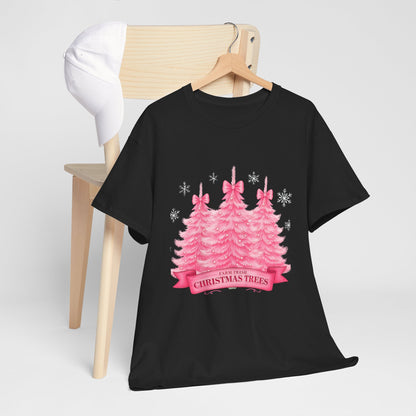 Farm Fresh Pink Christmas Tree Tee