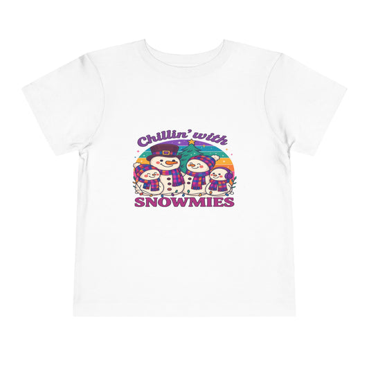 Chillin' with Snowmies Toddler Christmas Tee