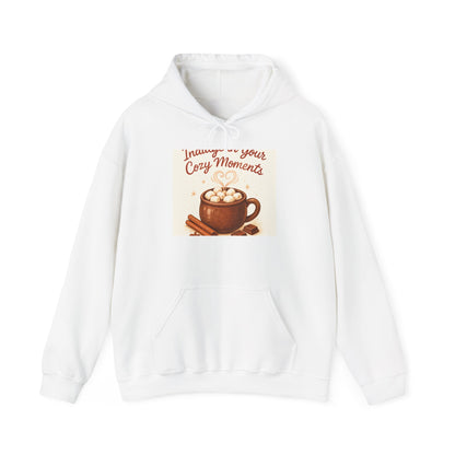 Hoodie: "Immerse in Your Cozy Moments" Hot Cocoa Graphic Hoodie