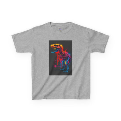 Kids Dinosaur Glow Tee, Fun Kids T-Shirt, Dino Shirt for Kids, Birthday Gift, Unique Kids Clothing, Animal Lover Apparel