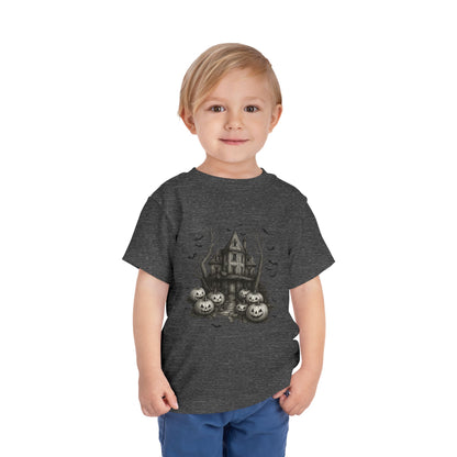 Spooky Halloween House Toddler Christmas Tee