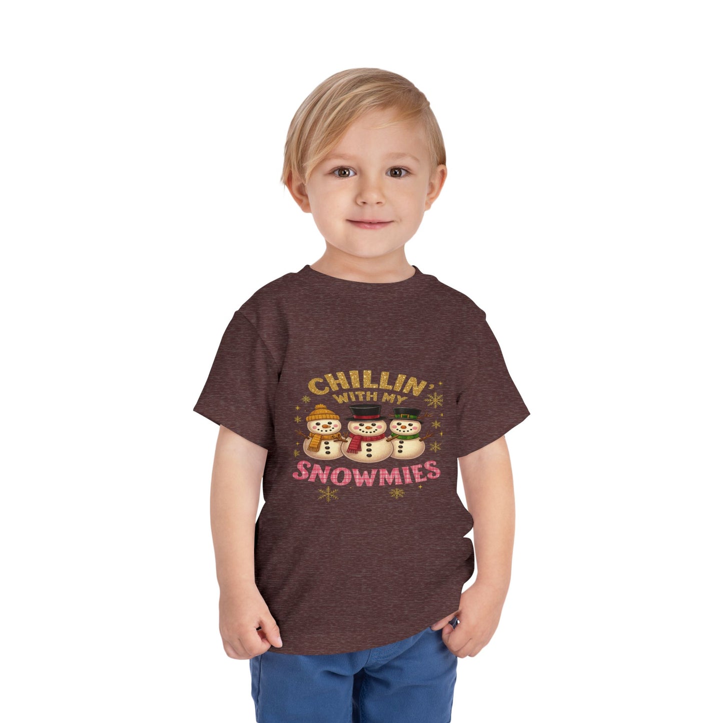 Chillin' with Snowmies Toddler Christmas Tee