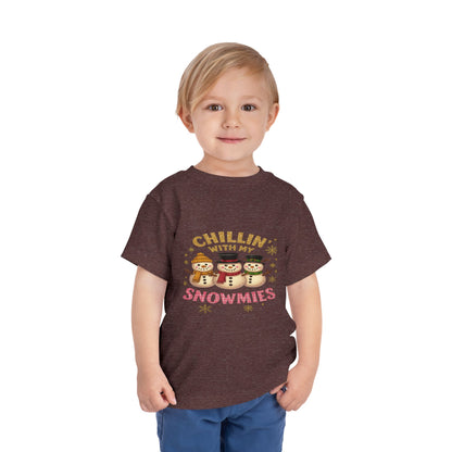 Chillin' with Snowmies Toddler Christmas Tee