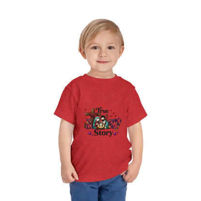 True Story Nativity Toddler Christmas Tee