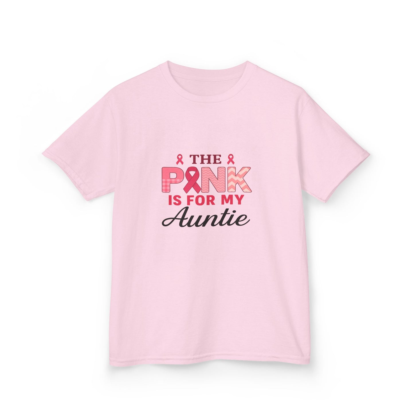 Pink Ribbon Auntie Dinosaur Christmas Tee
