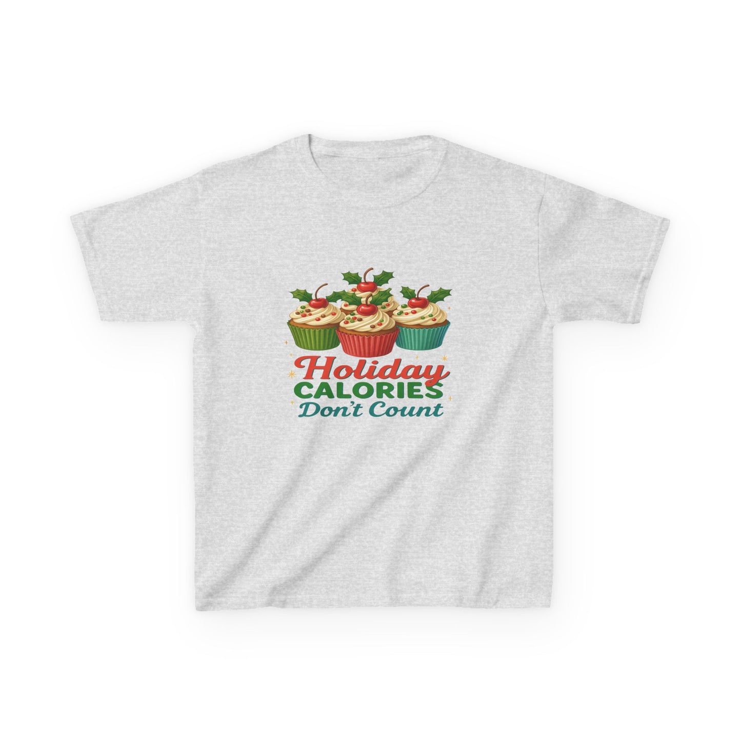Holiday Calories Don't Count Dino Cupcake Tee