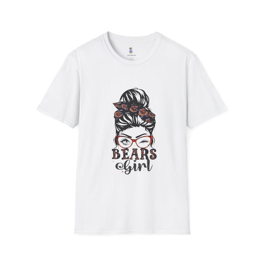 Bears Girl Graphic Tee, Cute Unisex Shirt, Casual Wear, Gift for Her, Funny T-Shirt, Everyday Style, Birthday Gift