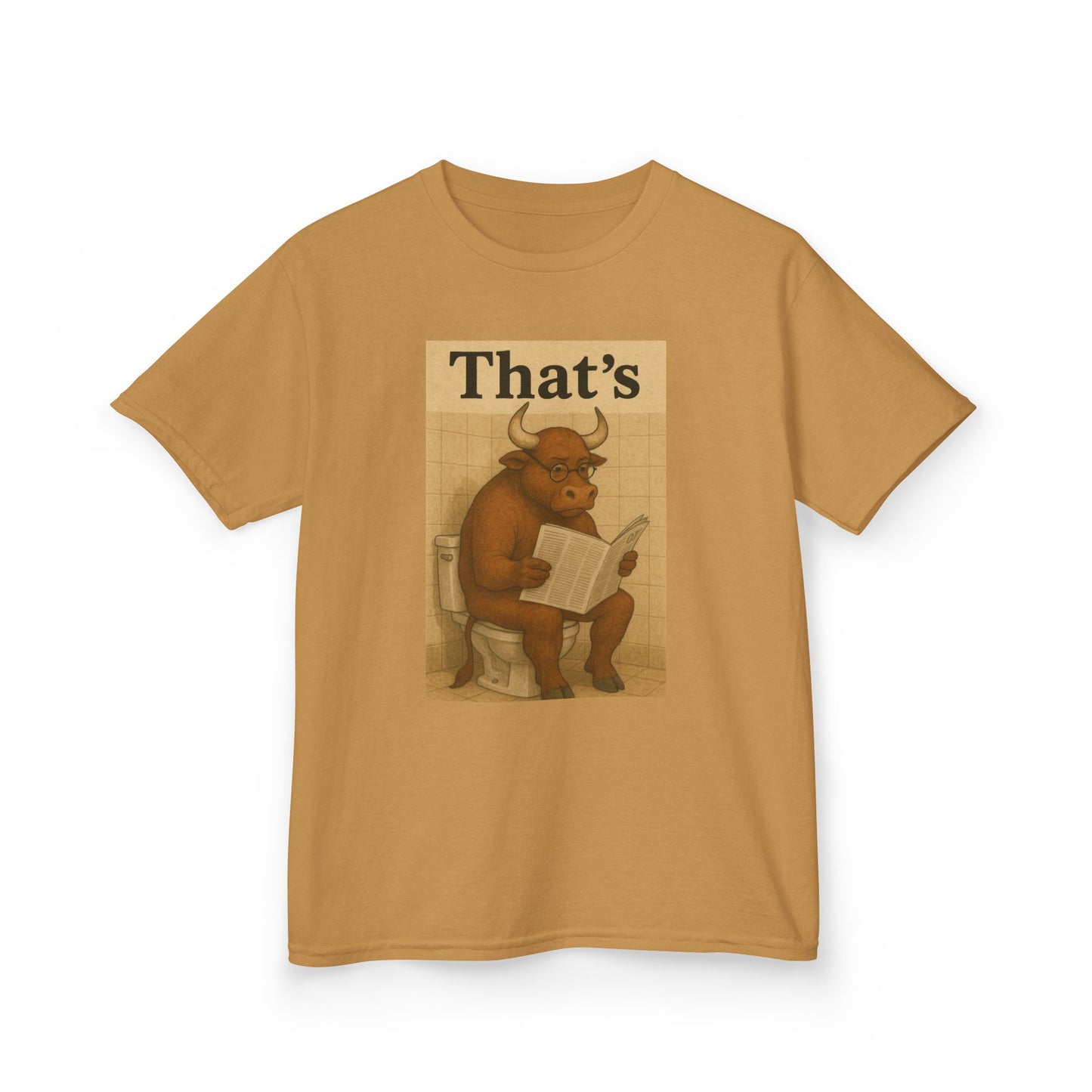 Bull Market Bathroom Break - Funny Kids Tee