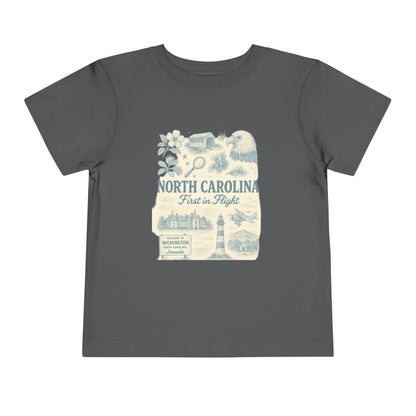 Toddler Tee - NC Landmarks Vintage First in Flight Design