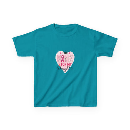 Pink Dinosaur Daughter Tee - Breast Cancer Awareness