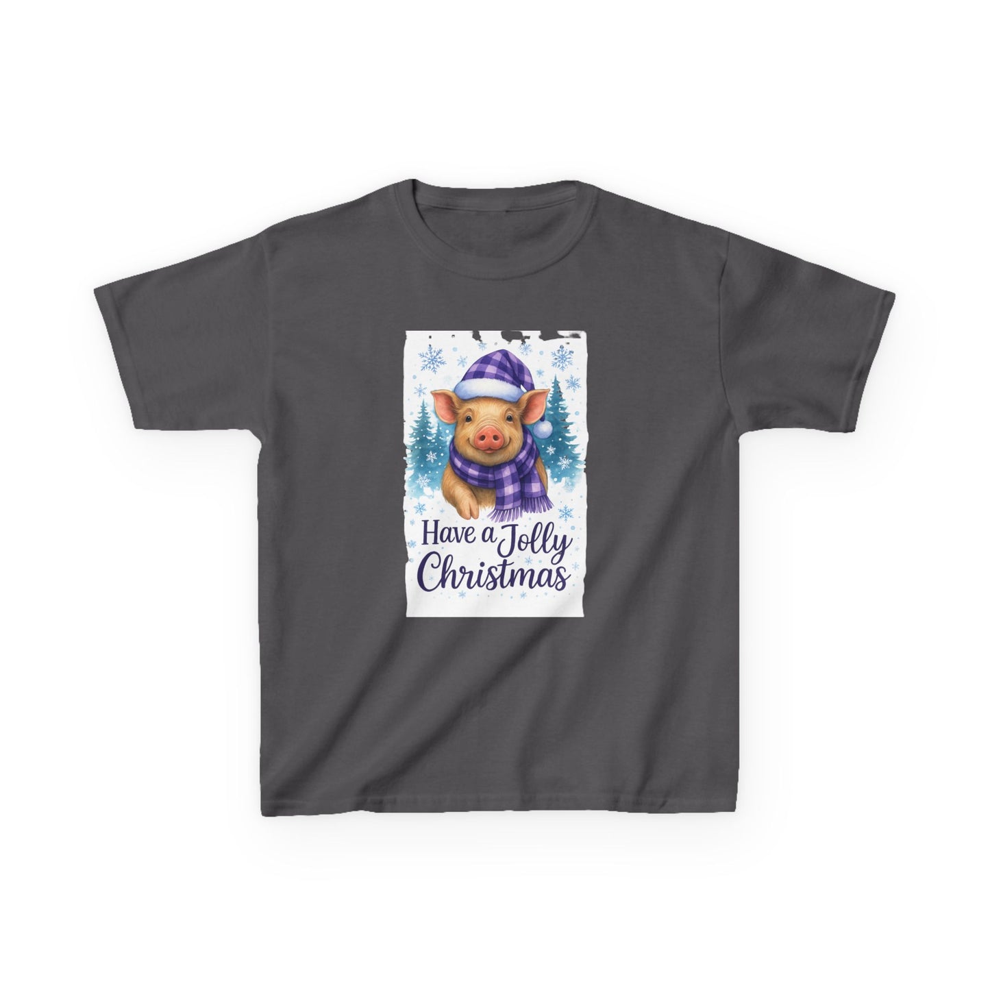 Jolly Pig Christmas Tee - Kids Holiday Shirt