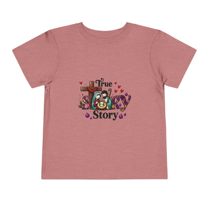 True Story Nativity Toddler Christmas Tee