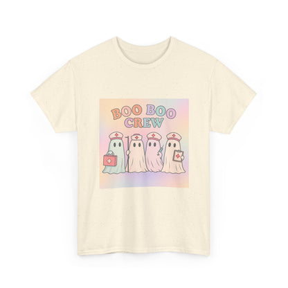 Boo Boo Crew Nurse Ghost T-Shirt – Cute Pastel Halloween Medical Tee