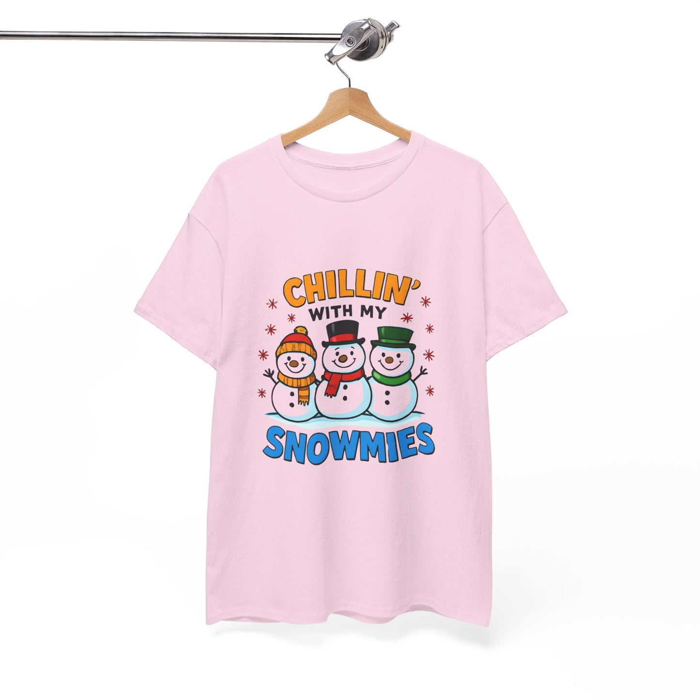 Relajándome con mis amigos de la nieve - Camiseta de concienciación sobre el cáncer