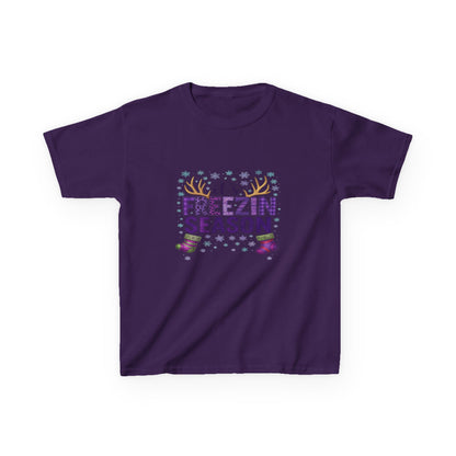 It's Freezin' Season Dino Christmas Tee - Kids Holiday Shirt