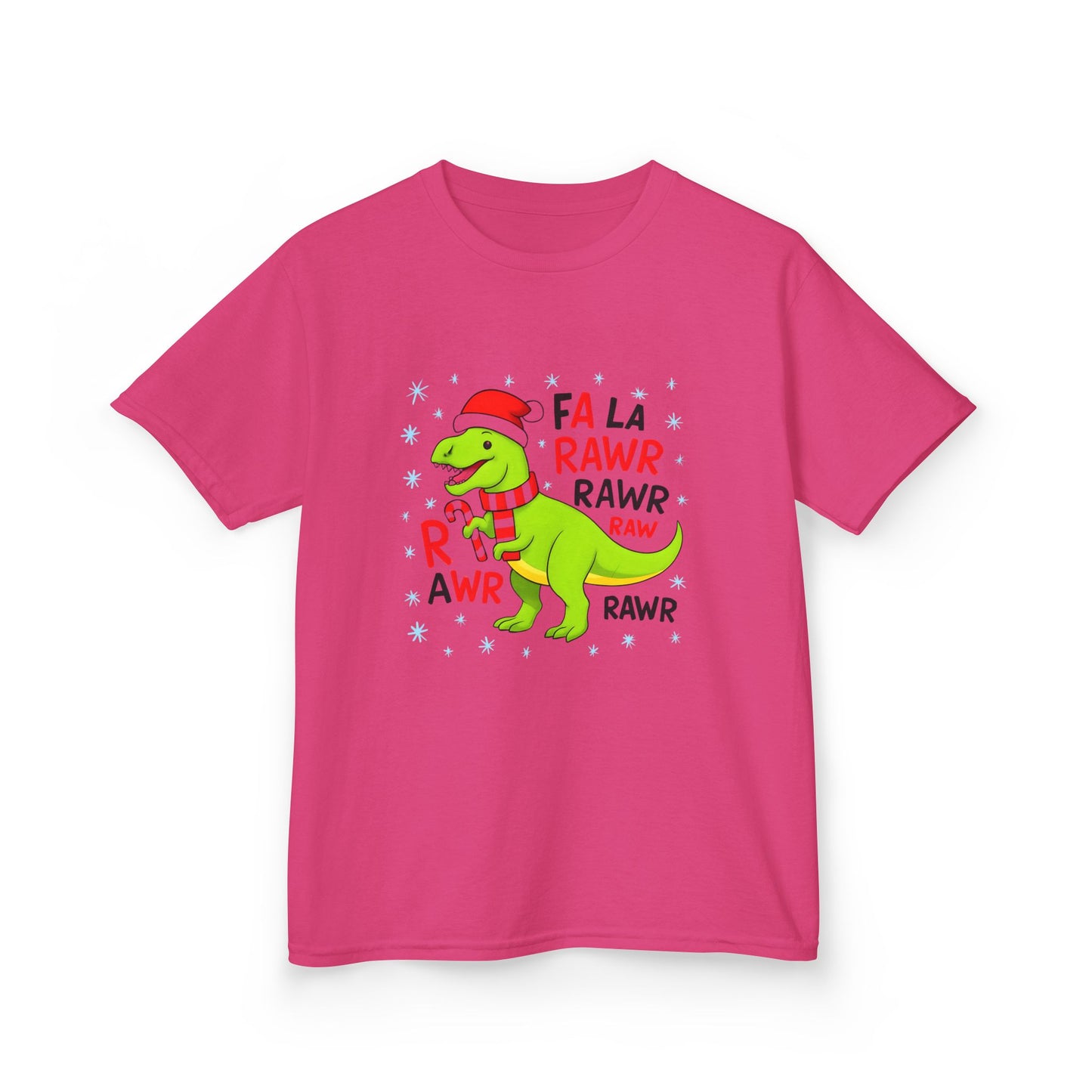 Holiday Dinosaur Kids Tee, Christmas Shirt, Fun Dinosaur T-Shirt, Kids Party Outfit, Cute Graphic Tee, Gift for Kids