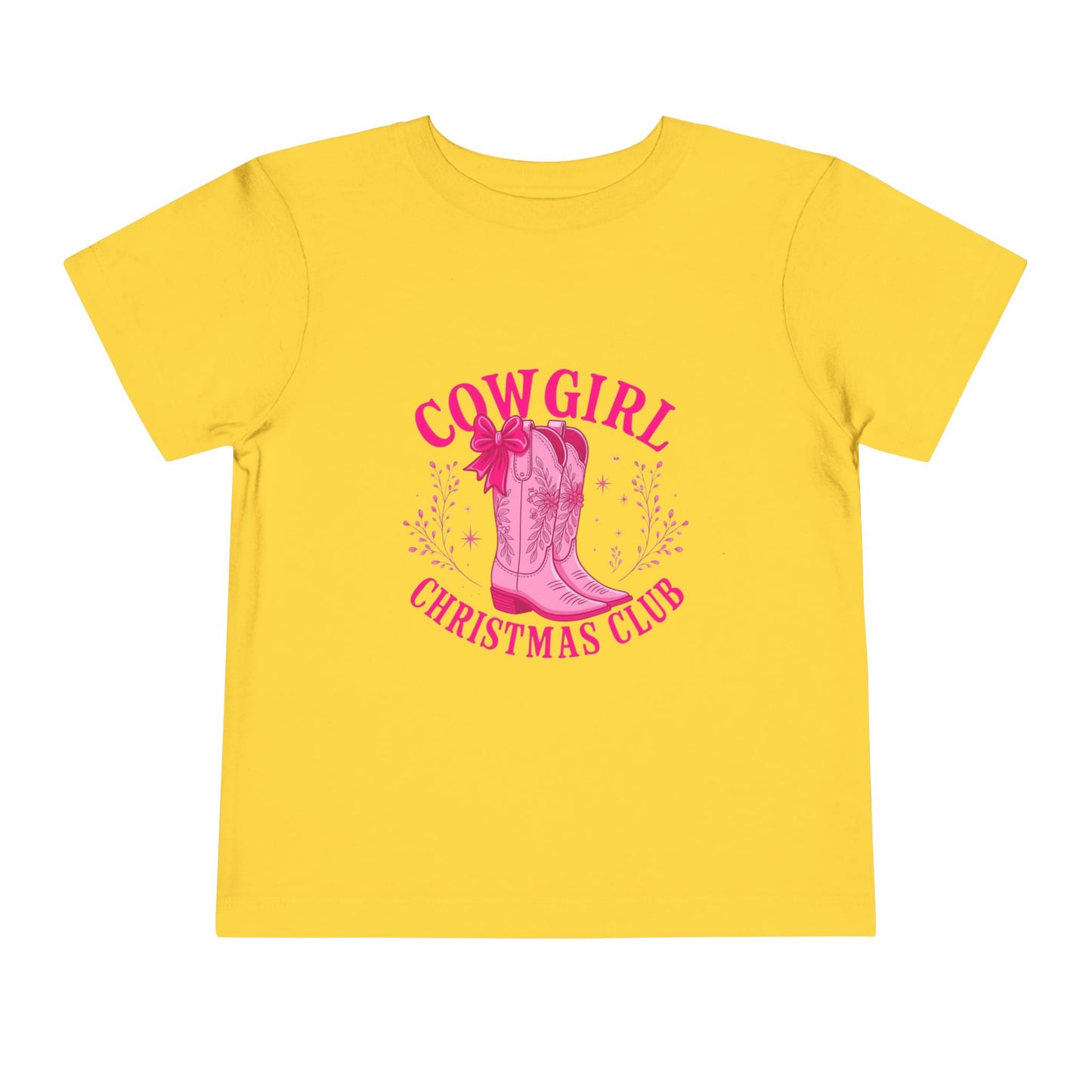 Cowgirl Christmas Club Tee - Pink Retro Holiday Shirt