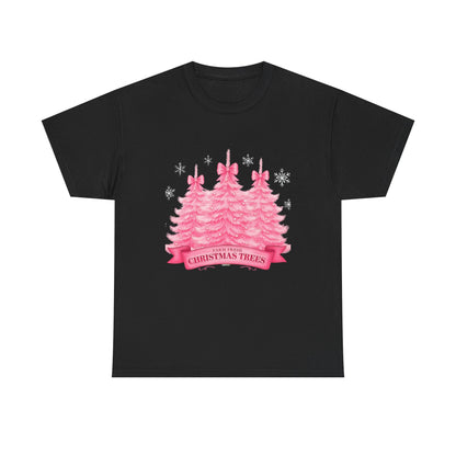 Farm Fresh Pink Christmas Tree Tee