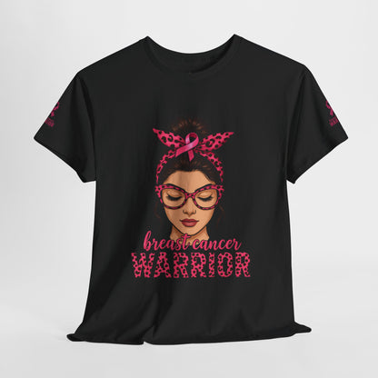 Breast Cancer Warrior Tee, Inspirational T-Shirt for Survivors, Supportive Gift for Cancer Awareness Events, Unisex Cotton Top, [...]