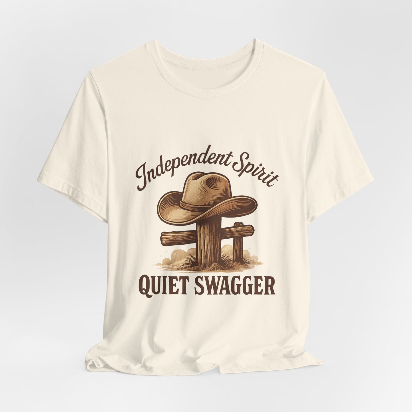 Quiet Swagger Cowboy Tee — Independent Spirit Western T-Shirt