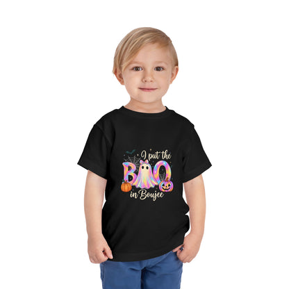 Boo-jee Halloween Toddler Tee - Pastel Rainbow