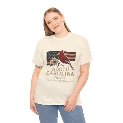 NC Pride: Cardinal, Dogwood & State Flag Tee