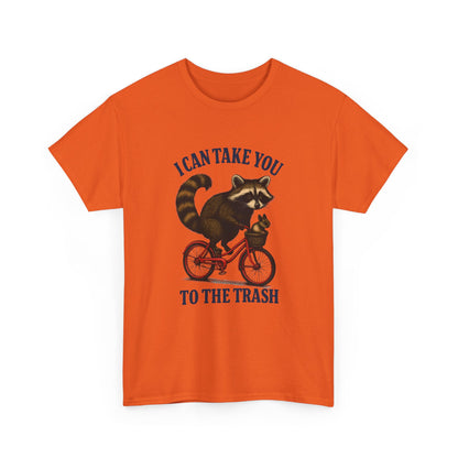 Cotton Tee Vintage Raccoon Bicycle Graphic Shirt