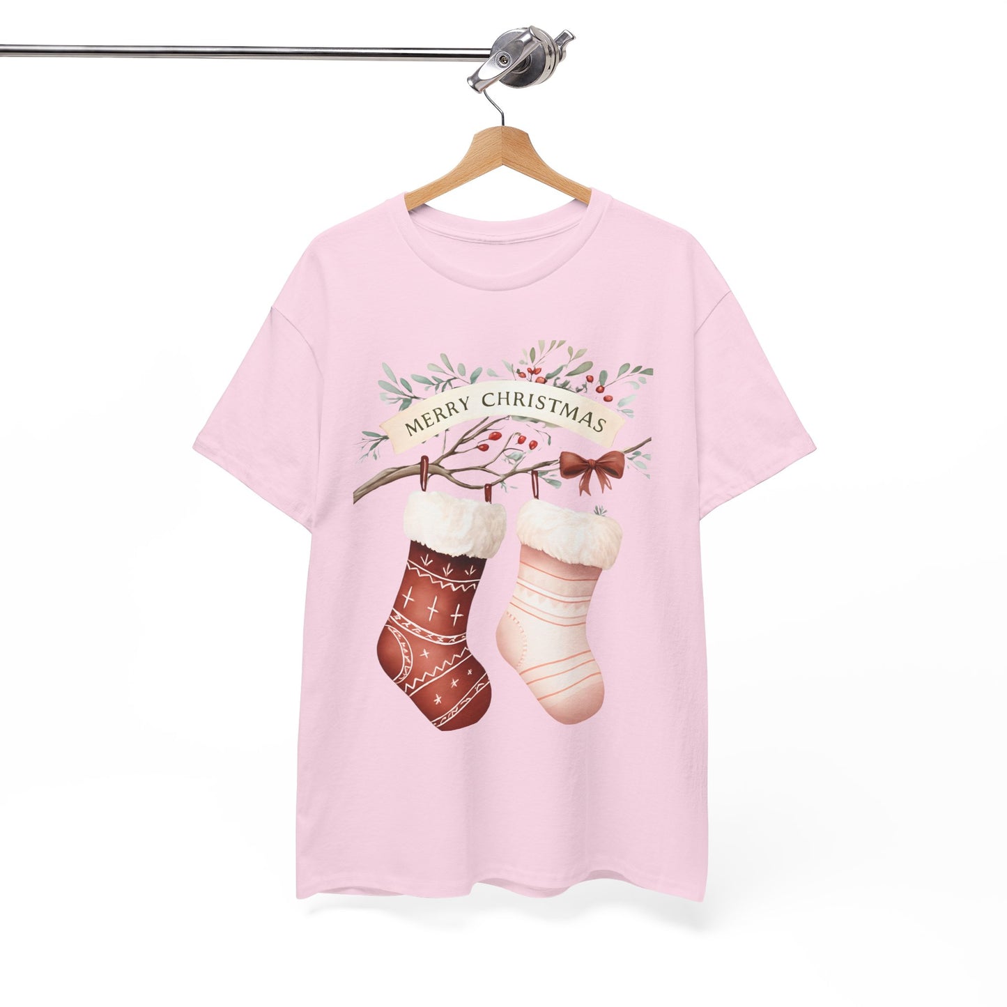 Watercolor Christmas Stocking Tee - Hope & Love