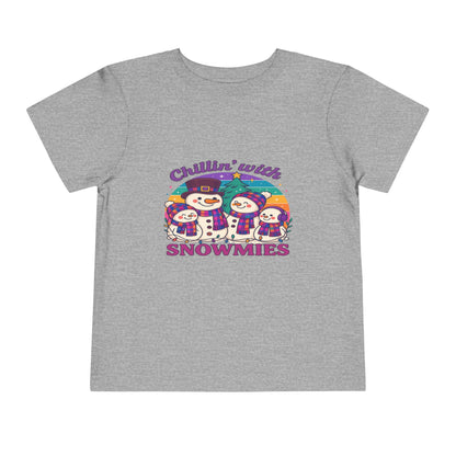 Chillin' with Snowmies Toddler Christmas Tee