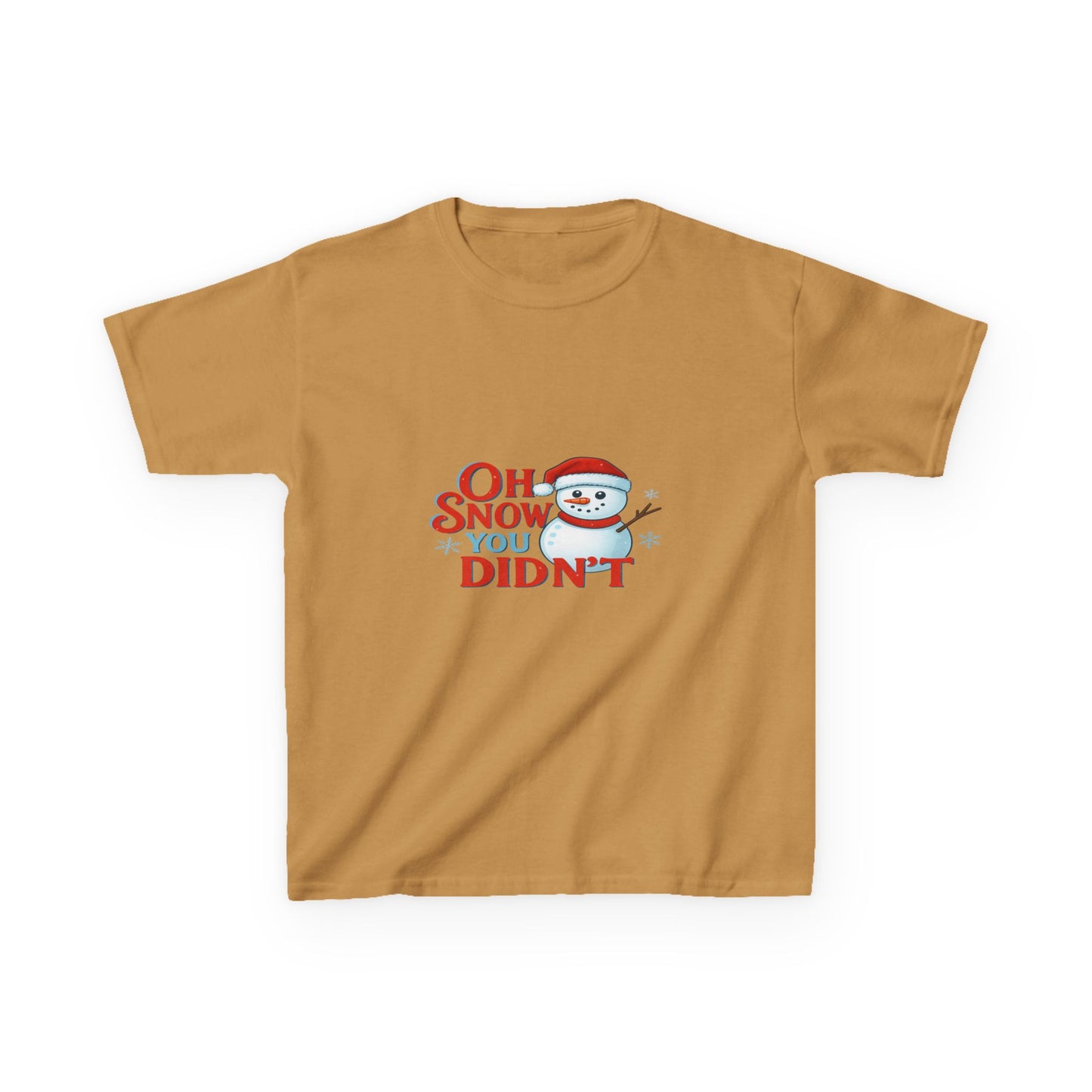 Oh Snow You Didn't! Snowman Dino Christmas Tee